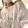 Beyaz Hahnch 350 Uzun Kollu İnce Sweatshirt