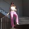 Pembe Black Pink Logo Kolaj Oversize (Unisex) Eşofman