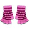 Pembe Fuşya Çizgili Kesik Parmak Unisex Eldiven